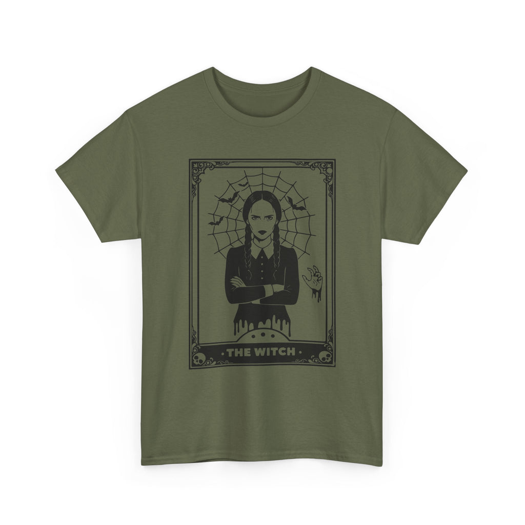 The Witch Graphic Tee - Gothic Tarot-Style Witch T-Shirt