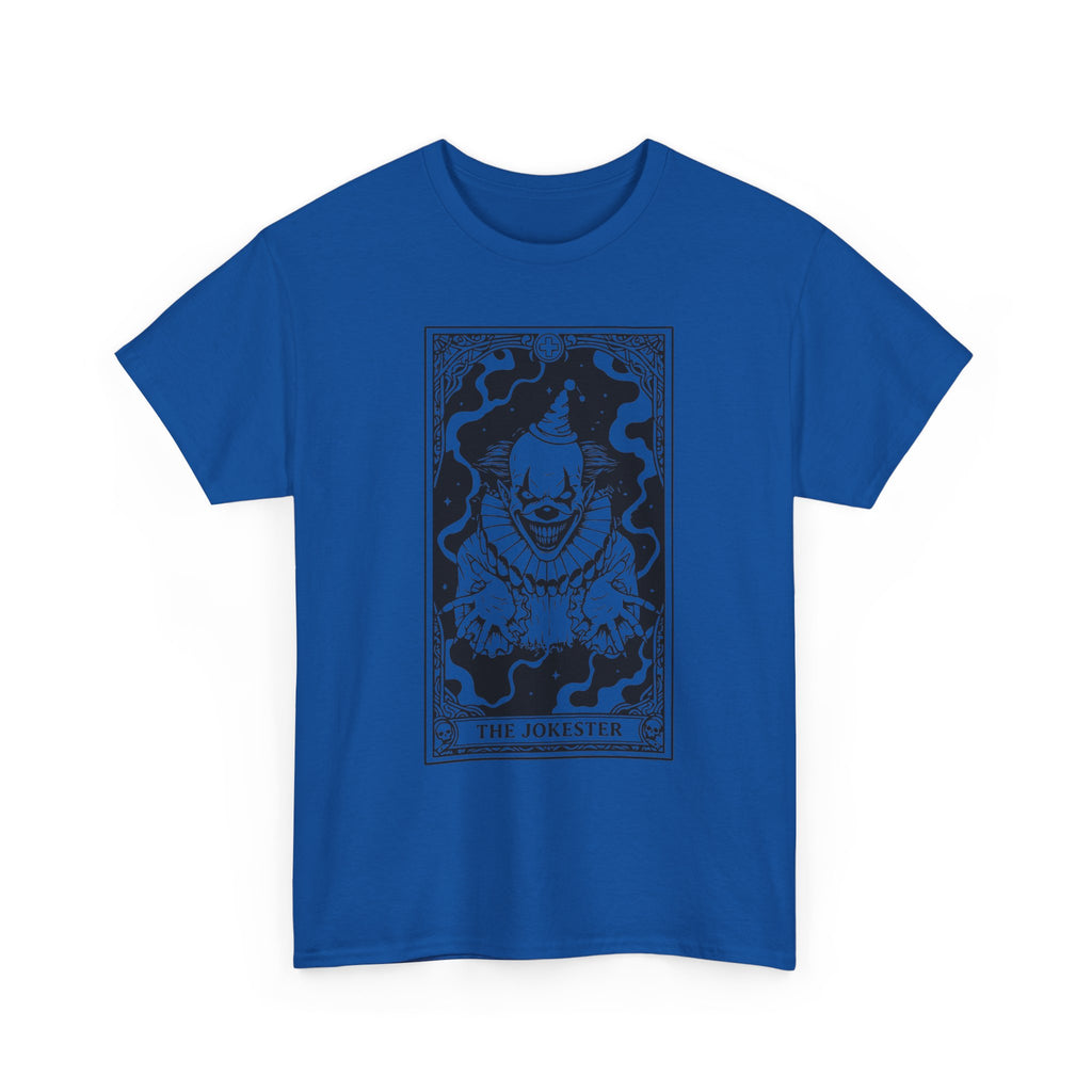 The Jokester Tarot T-Shirt — Gothic Clown Graphic Tee