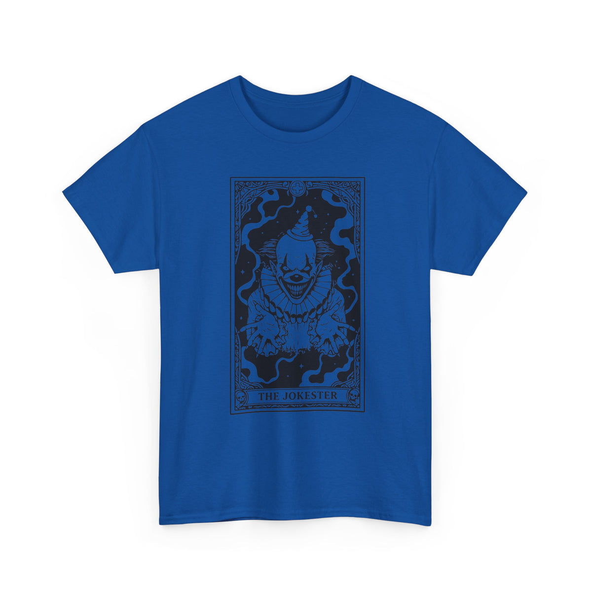 The Jokester Tarot T-Shirt — Gothic Clown Graphic Tee