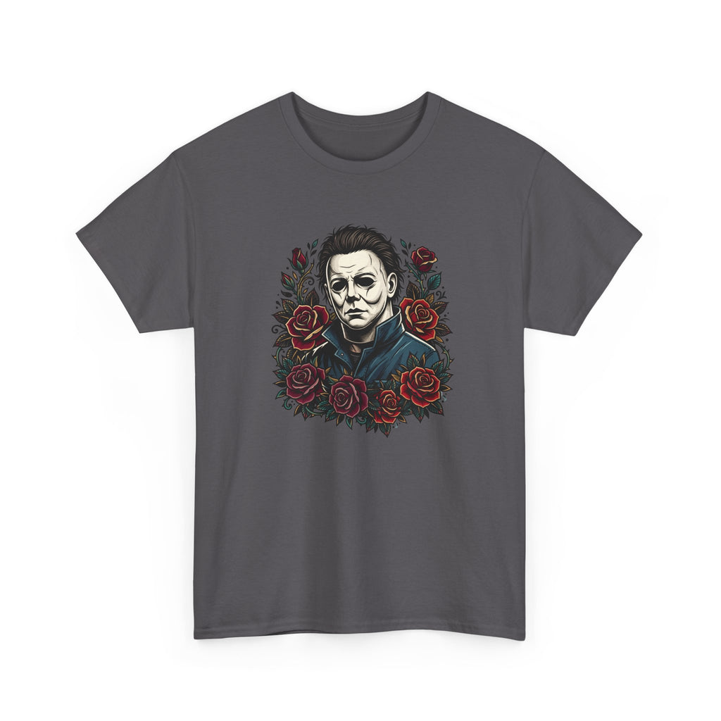 Horror Mask & Roses T‑Shirt