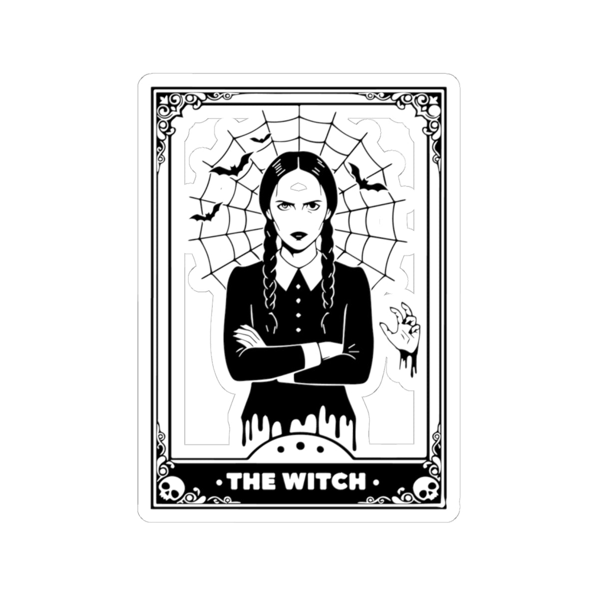 Tarot 'The Witch' Kiss-Cut Sticker — Gothic Witchy Decal