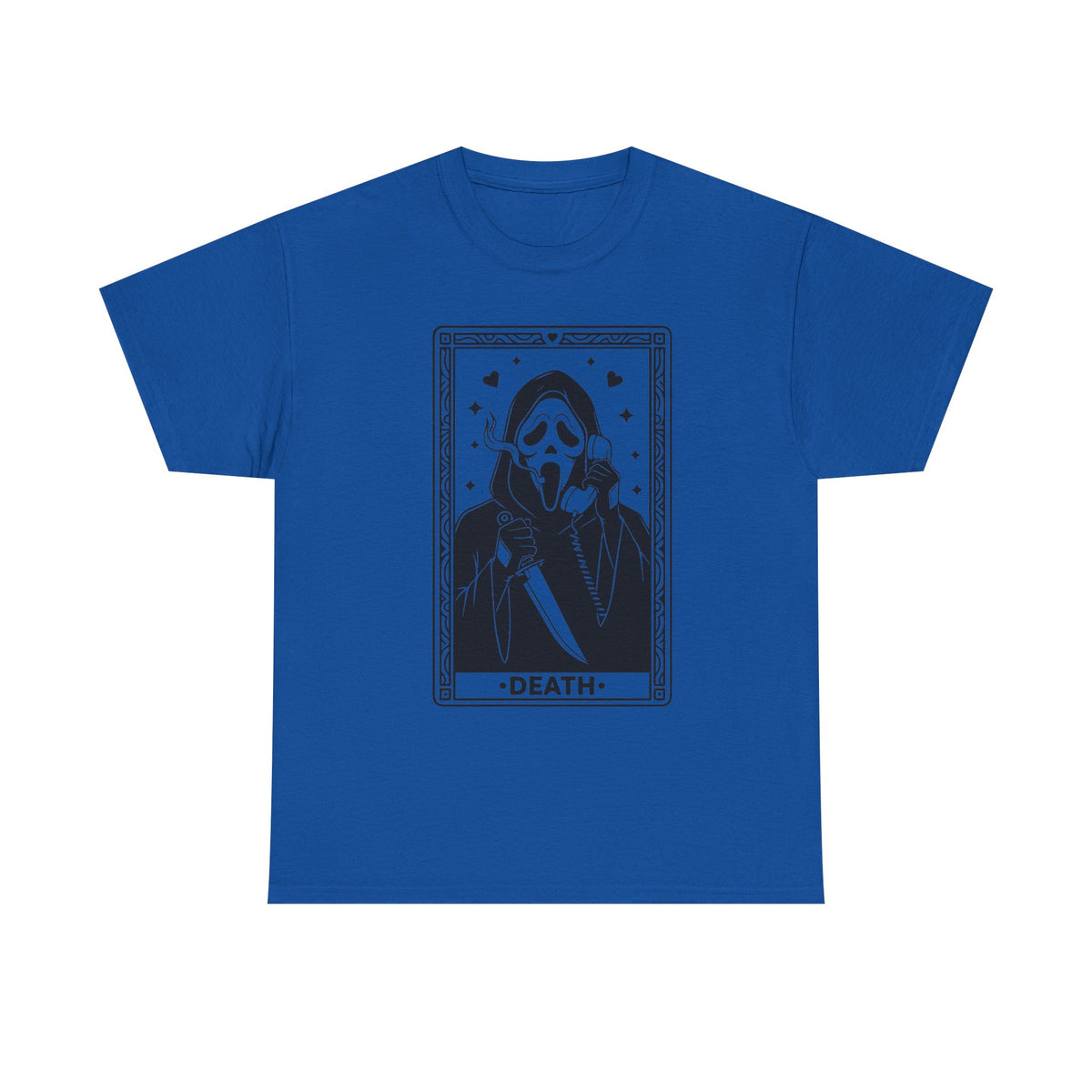 Death Tarot Card Tee — Gothic Skull Reaper Graphic T-Shirt