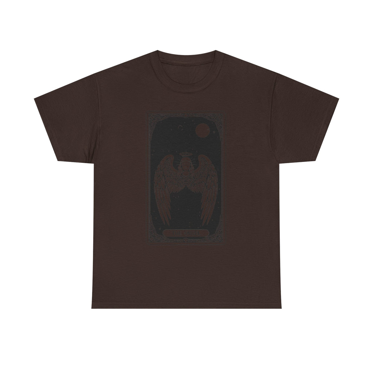 Tarot 'The Angel' Graphic Tee — Gothic Moonlight Angel Shirt