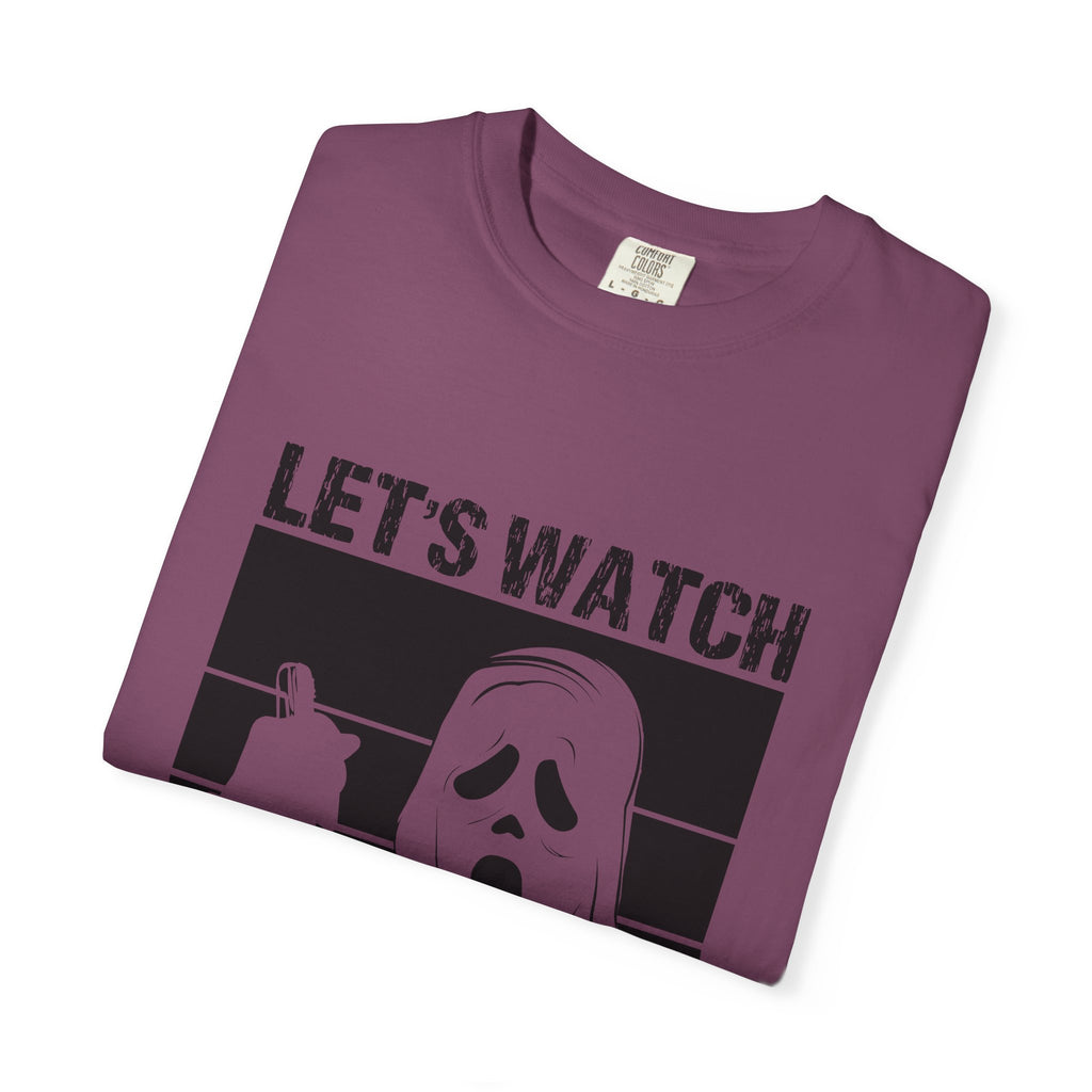Scary Movies Tee — "Let’s Watch Scary Movies" Horror Graphic T-Shirt
