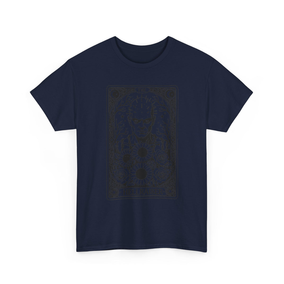 Hellraiser Tarot Card T-Shirt — Gothic Horror Pinhead Graphic Tee