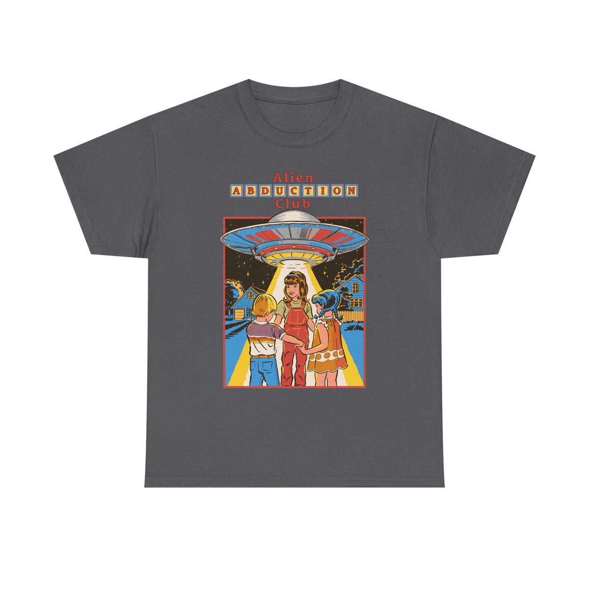 Alien Abduction Club Graphic Tee — Retro UFO Sci‑Fi T-Shirt