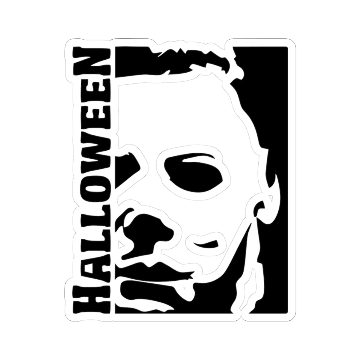 Halloween Michael Myers Sticker — Horror Movie Kiss-Cut Decal