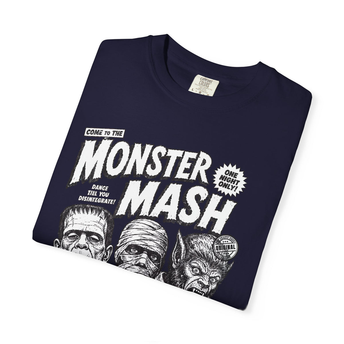 Monster Mash Vintage Horror T-Shirt — Retro Frankenstein Wolfman Mummy Concert Poster