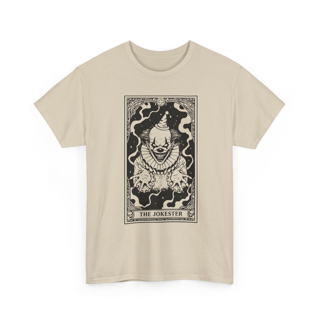 The Jokester Tarot T-Shirt — Gothic Clown Graphic Tee