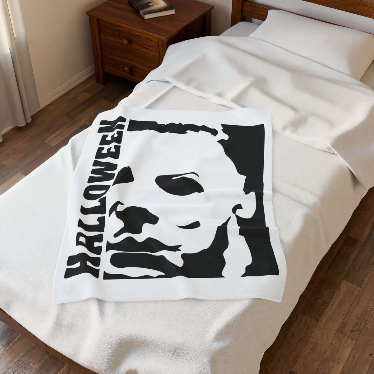 Halloween Michael Myers Velveteen Plush Blanket – Horror Movie Throw