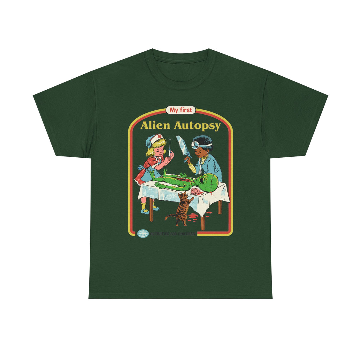 Kids' Novelty Tee — "My First Alien Autopsy" Retro Illustration