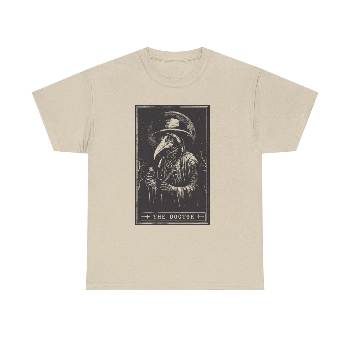 Graphic Tee — 'The Doctor' Plague Doctor Illustration T-Shirt