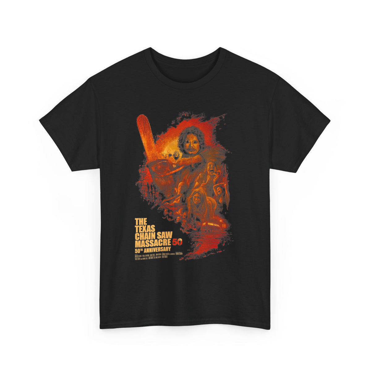 T-Shirt - Vintage Horror Movie Poster Design with “The Last Night” Text