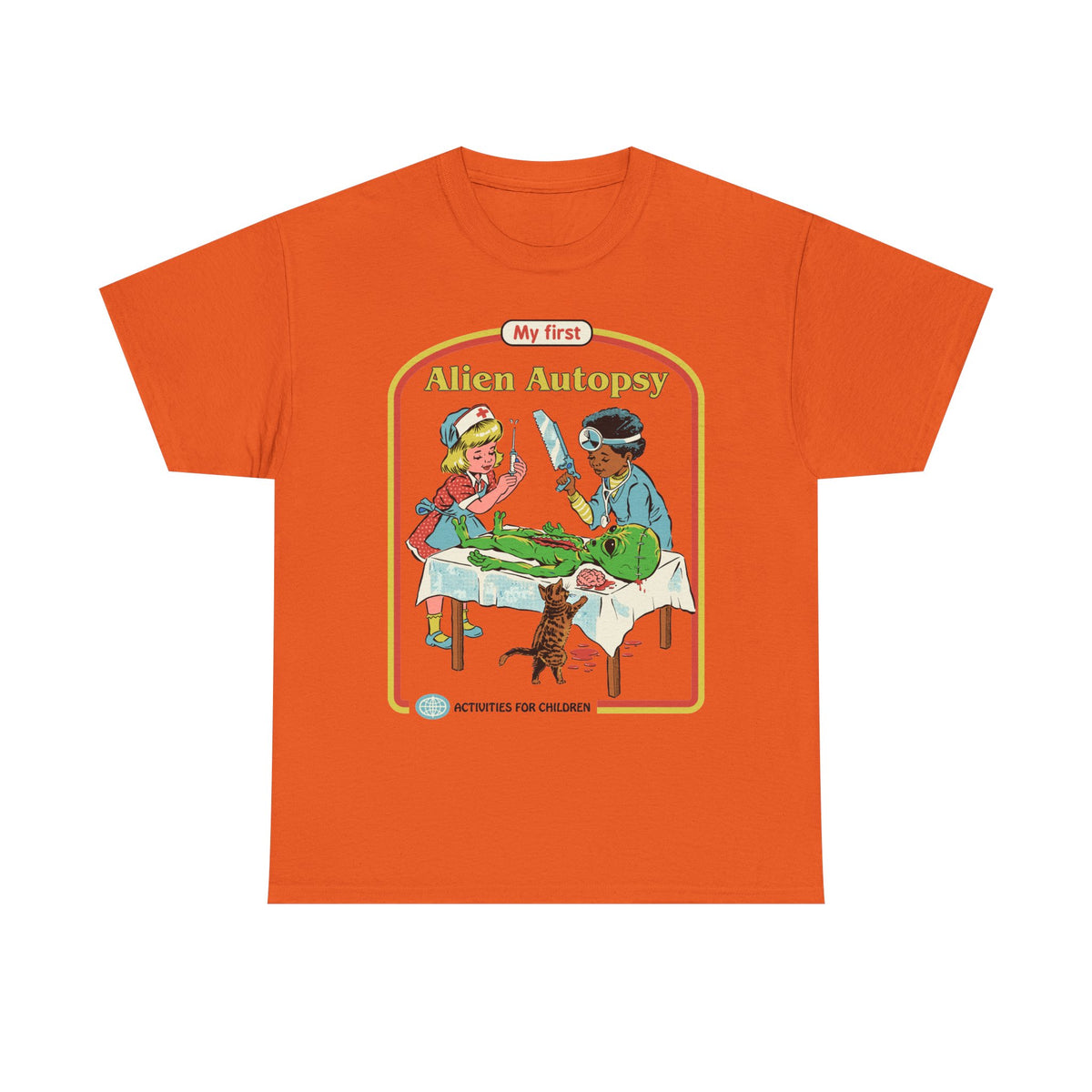 Kids' Novelty Tee — "My First Alien Autopsy" Retro Illustration