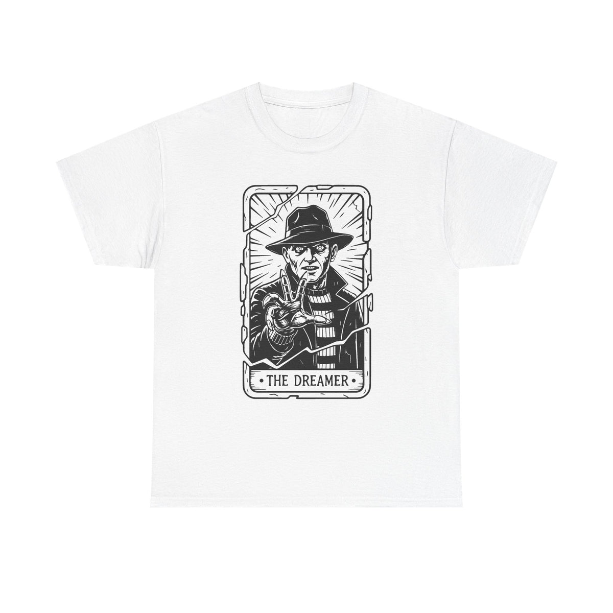 Dreamer Tarot Tee — Vintage Noir Illustration T-Shirt