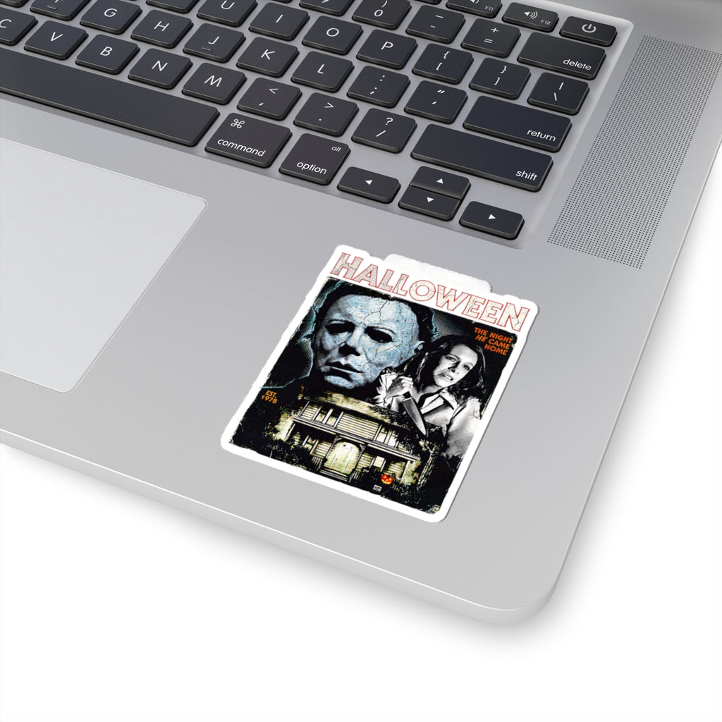 Halloween Movie Poster Kiss-Cut Sticker – Michael Myers "The Night He Came Home"