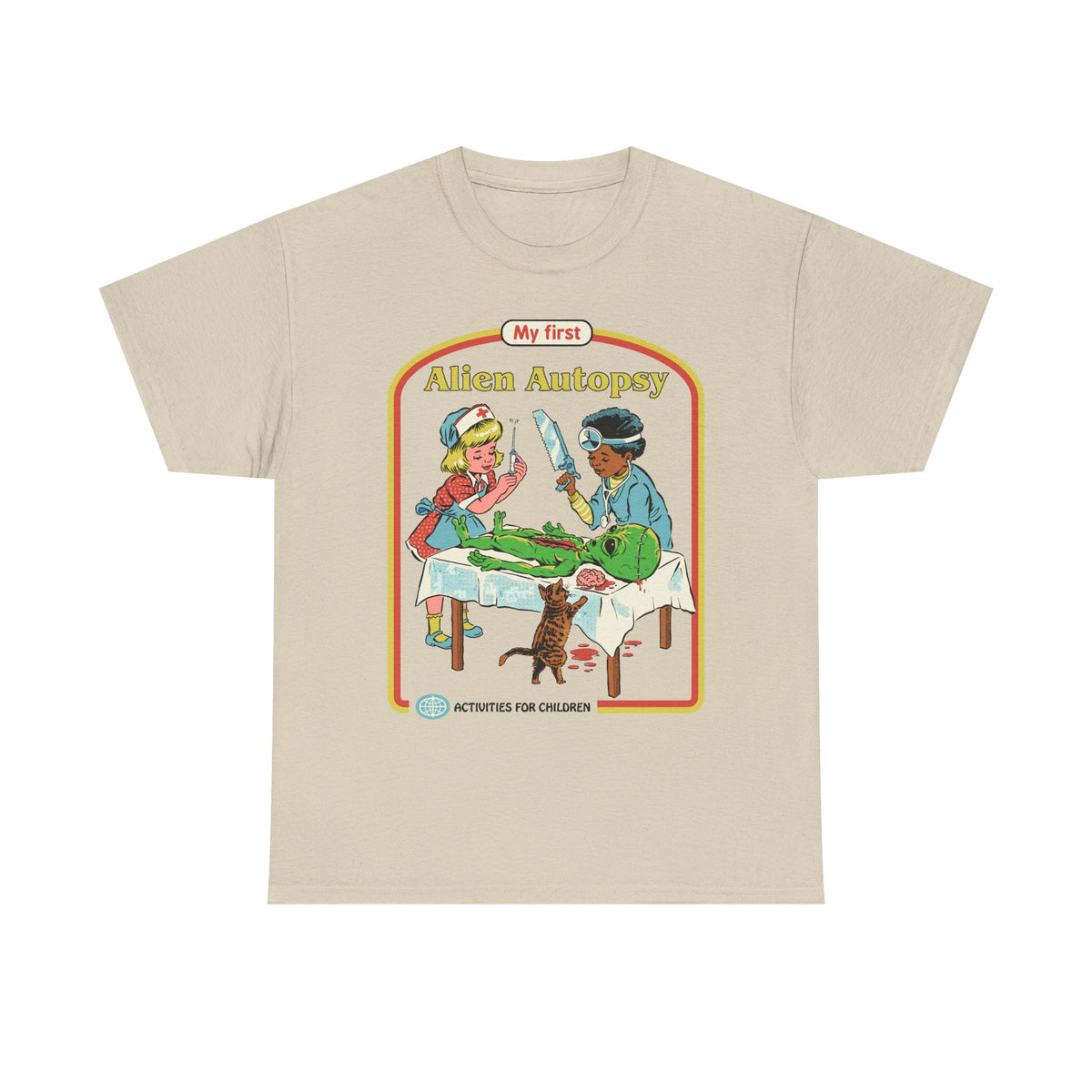 Kids' Novelty Tee — "My First Alien Autopsy" Retro Illustration