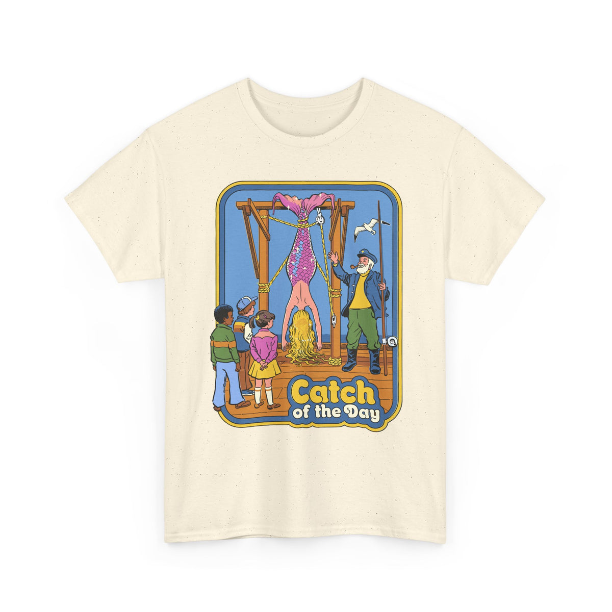 T-Shirt — "Catch of the Day" Retro Fishing Illustration Tee