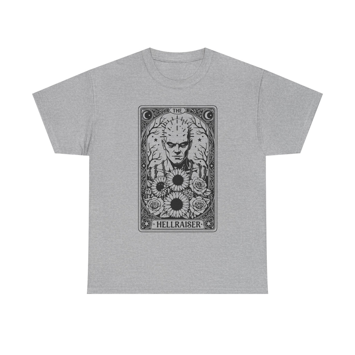Hellraiser Tarot Card T-Shirt — Gothic Horror Pinhead Graphic Tee