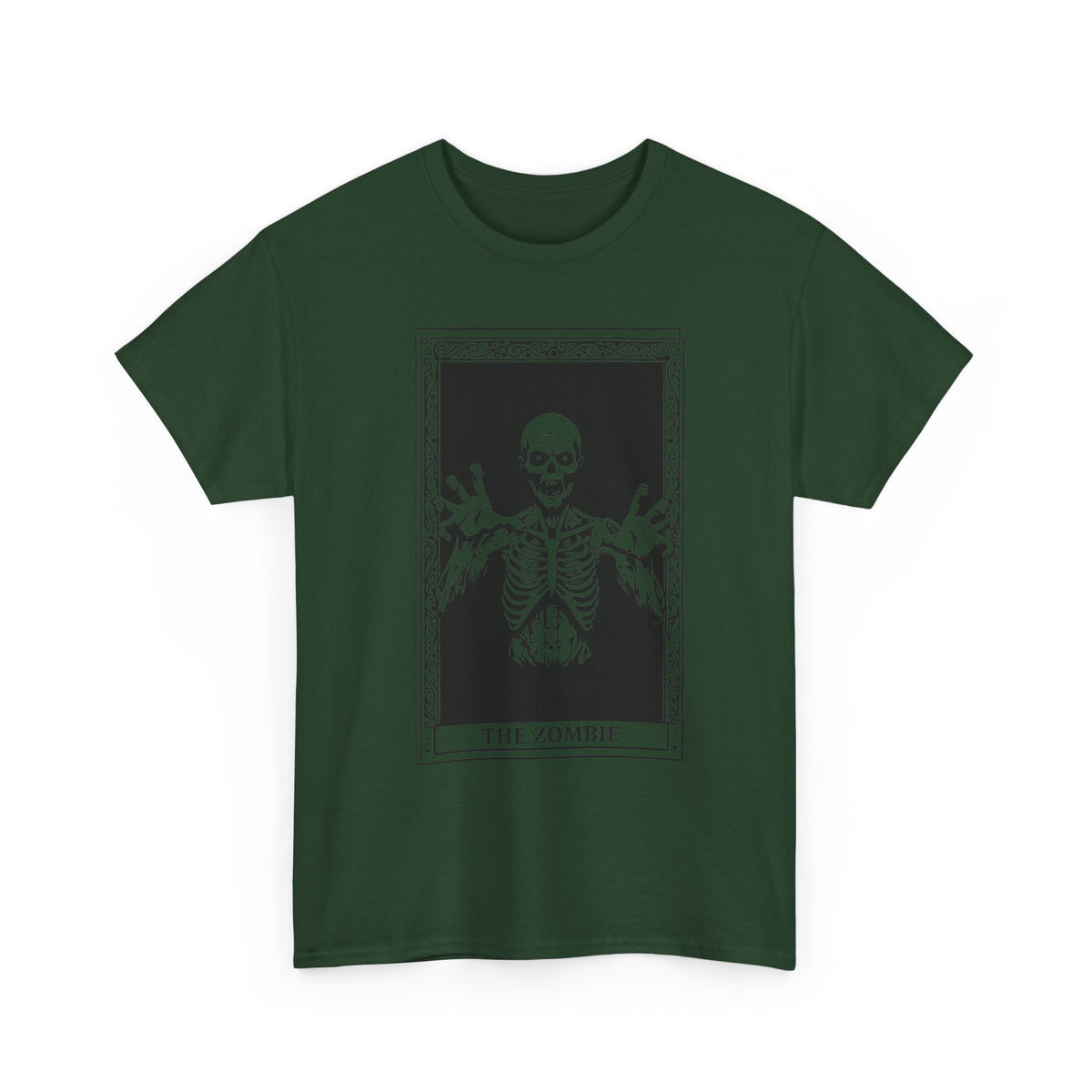Zombie Tarot T‑Shirt — 'The Zombie' Skeletal Tarot Card Tee