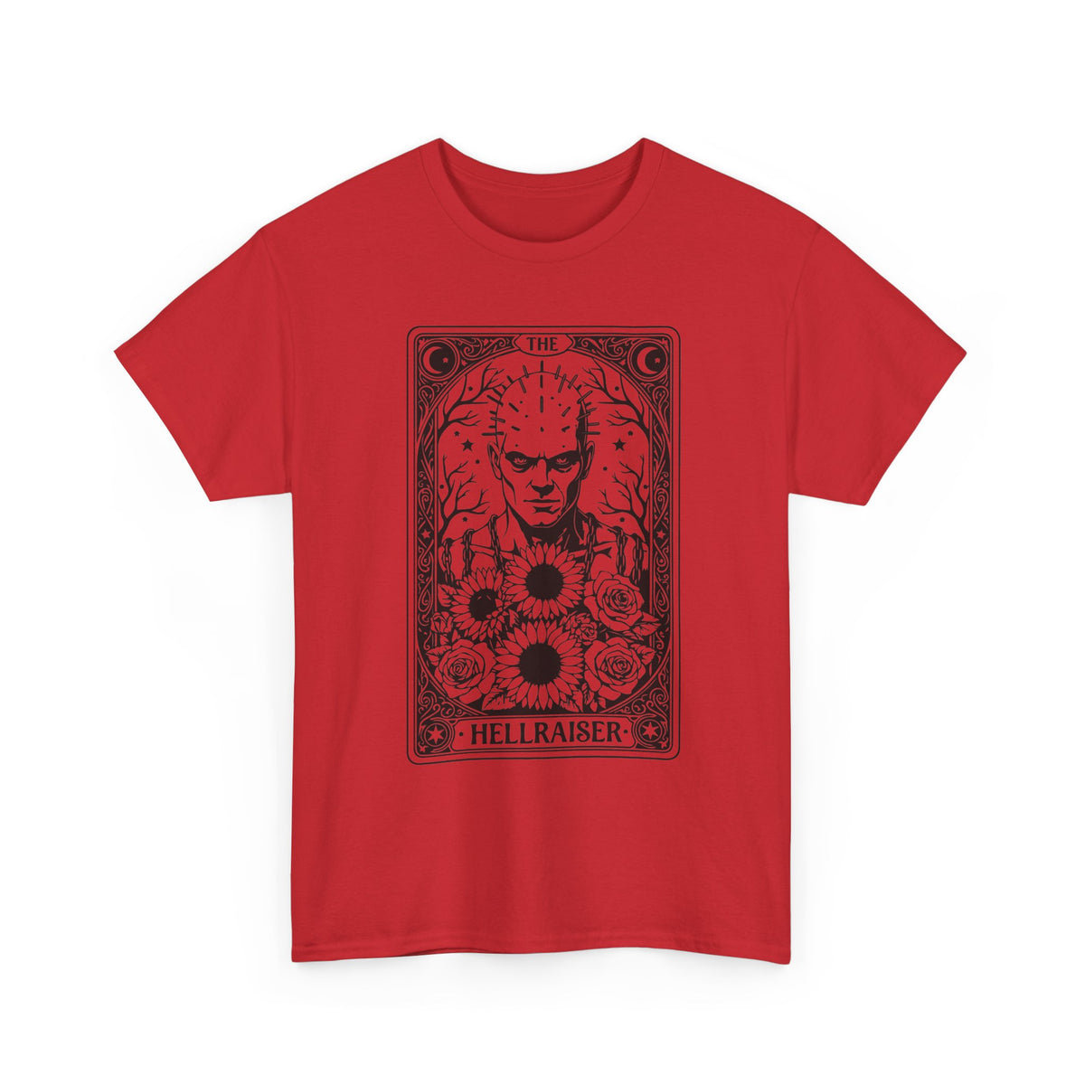 Hellraiser Tarot Card T-Shirt — Gothic Horror Pinhead Graphic Tee