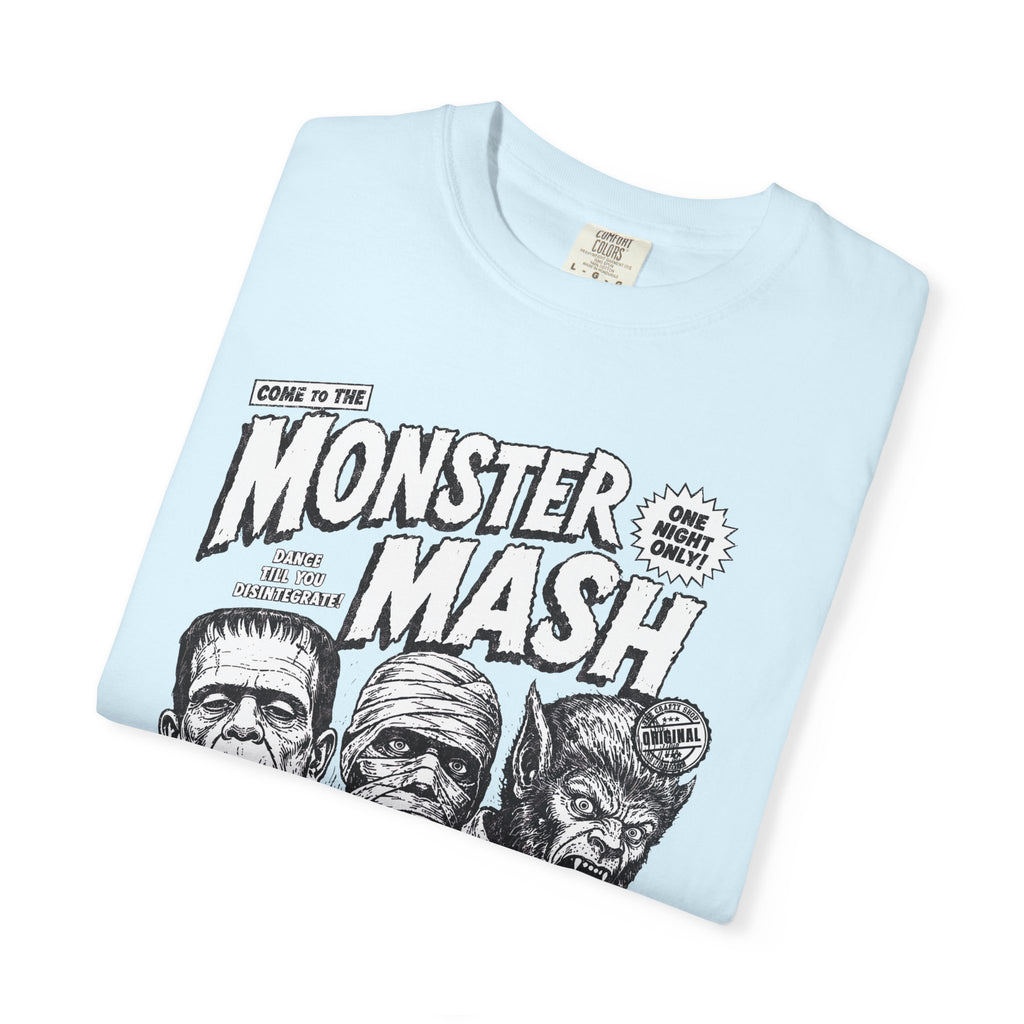 Monster Mash Vintage Horror T-Shirt — Retro Frankenstein Wolfman Mummy Concert Poster