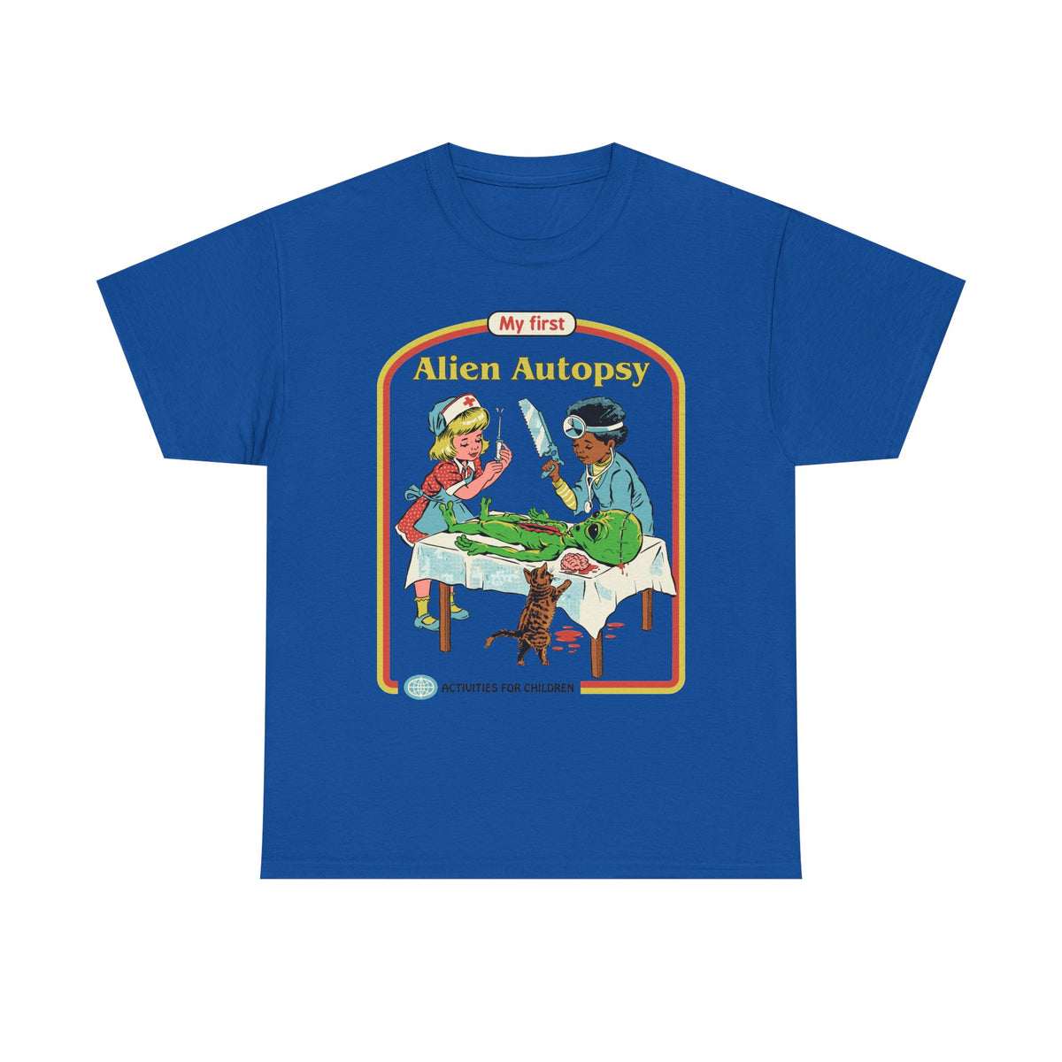 Kids' Novelty Tee — "My First Alien Autopsy" Retro Illustration