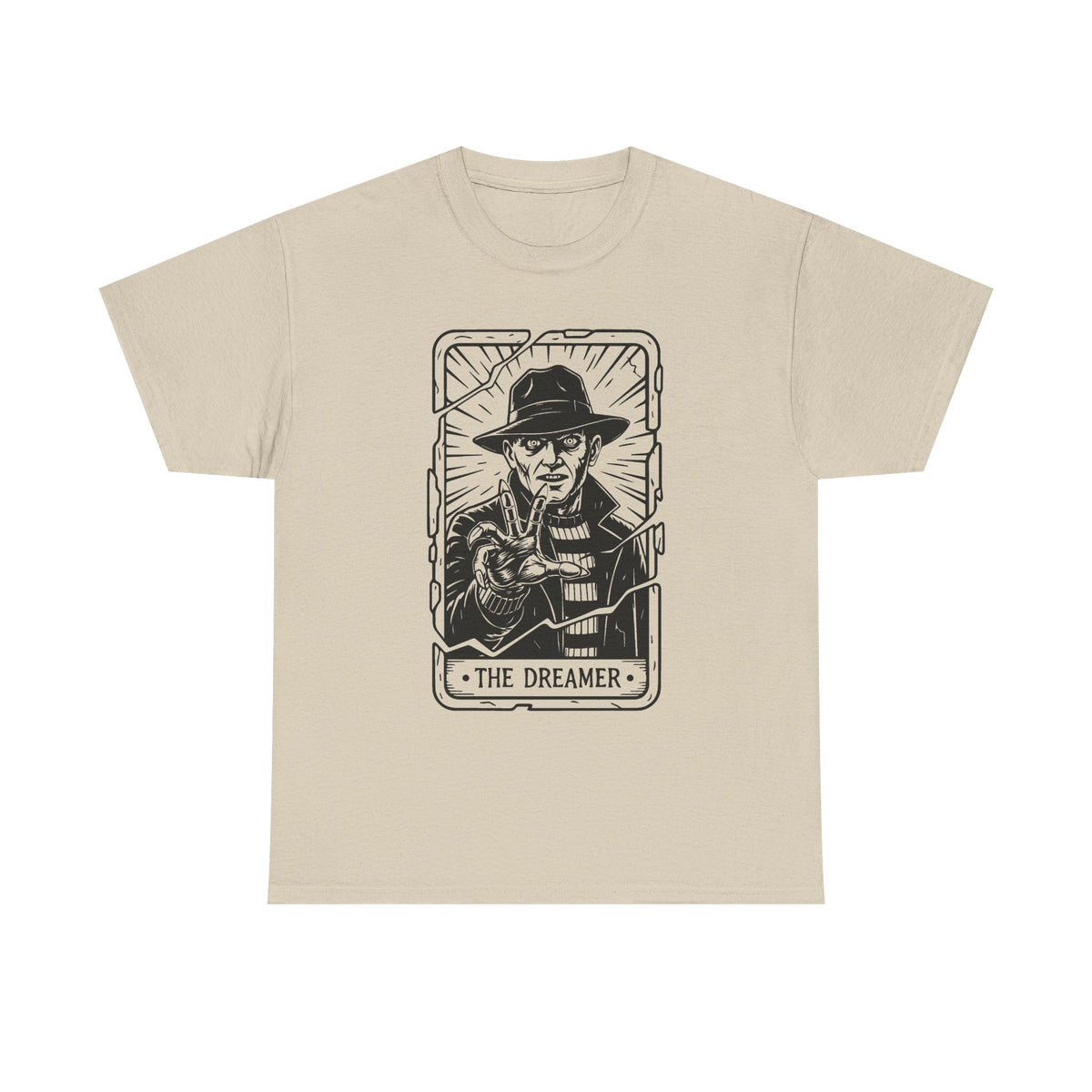 Dreamer Tarot Tee — Vintage Noir Illustration T-Shirt