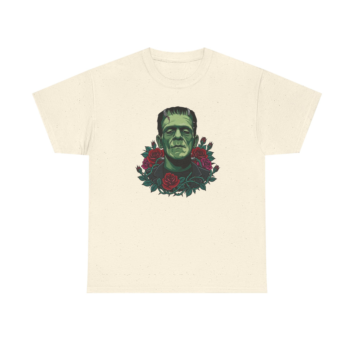 Frankenstein Portrait Tee — Gothic Rose Monster T-Shirt