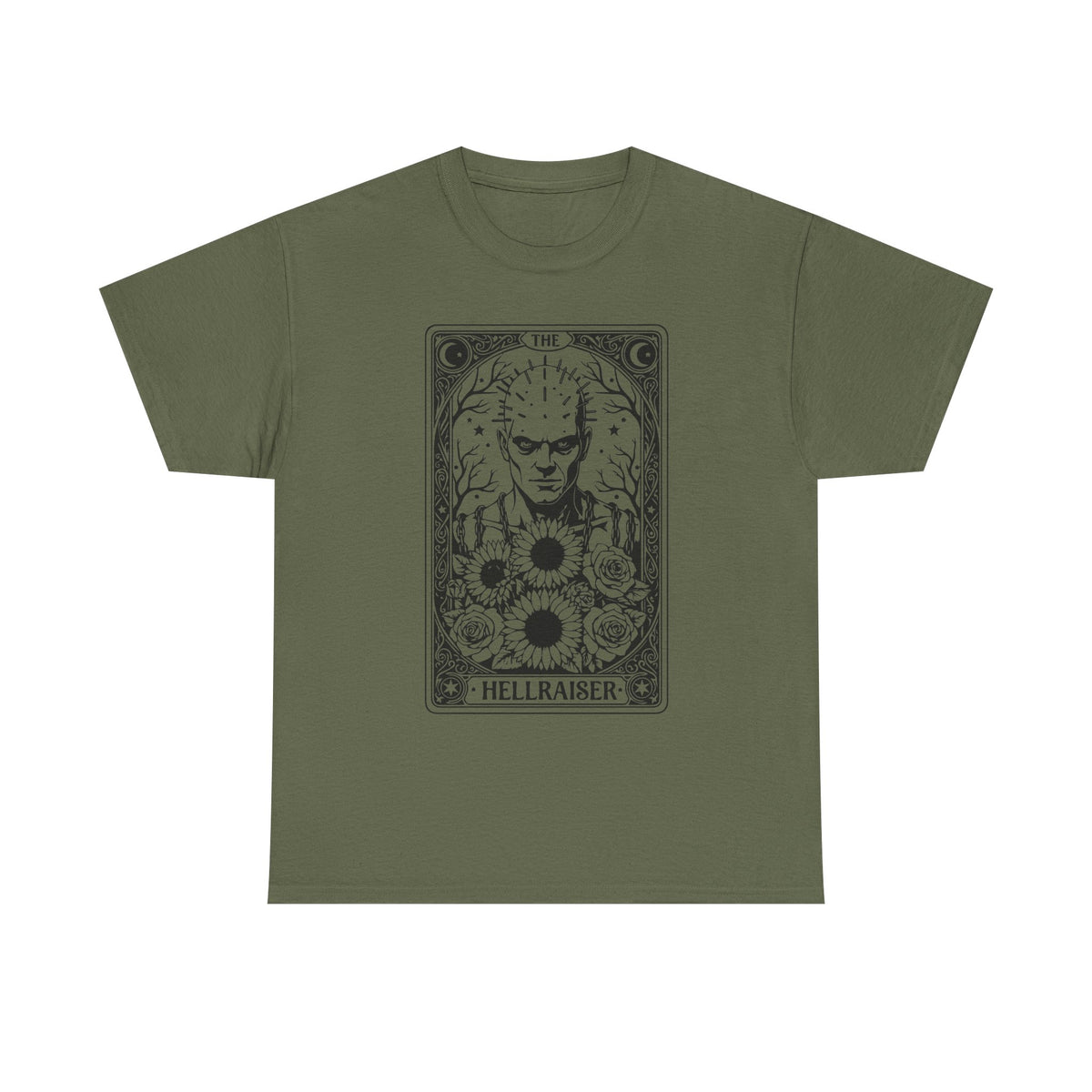 Hellraiser Tarot Card T-Shirt — Gothic Horror Pinhead Graphic Tee