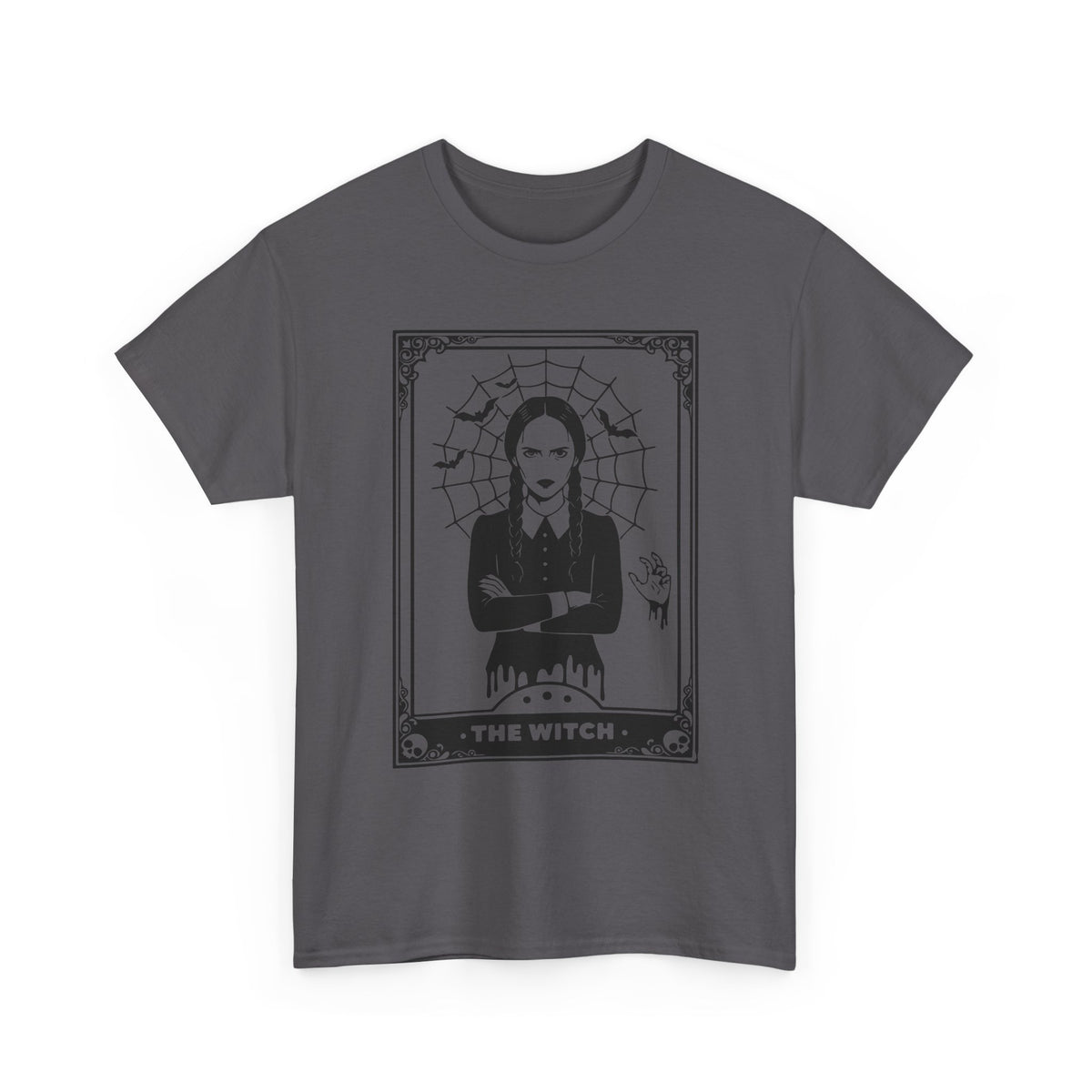 The Witch Graphic Tee - Gothic Tarot-Style Witch T-Shirt
