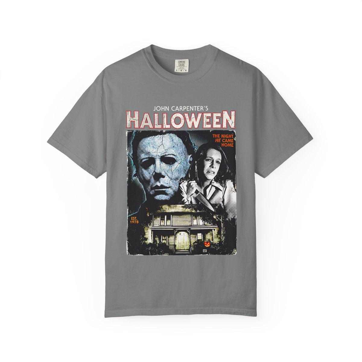 Halloween Movie Poster T-Shirt — Classic Horror Michael Myers Design
