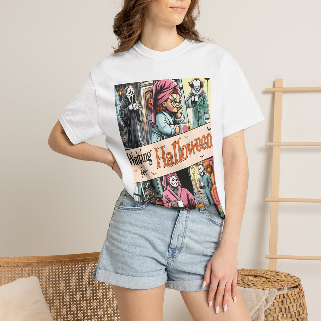 Halloween Horror Characters 'Waiting for Halloween' Graphic T-Shirt