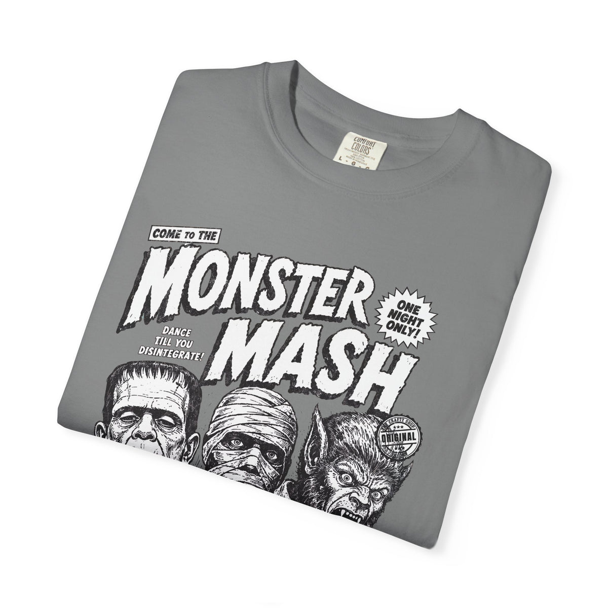 Monster Mash Vintage Horror T-Shirt — Retro Frankenstein Wolfman Mummy Concert Poster