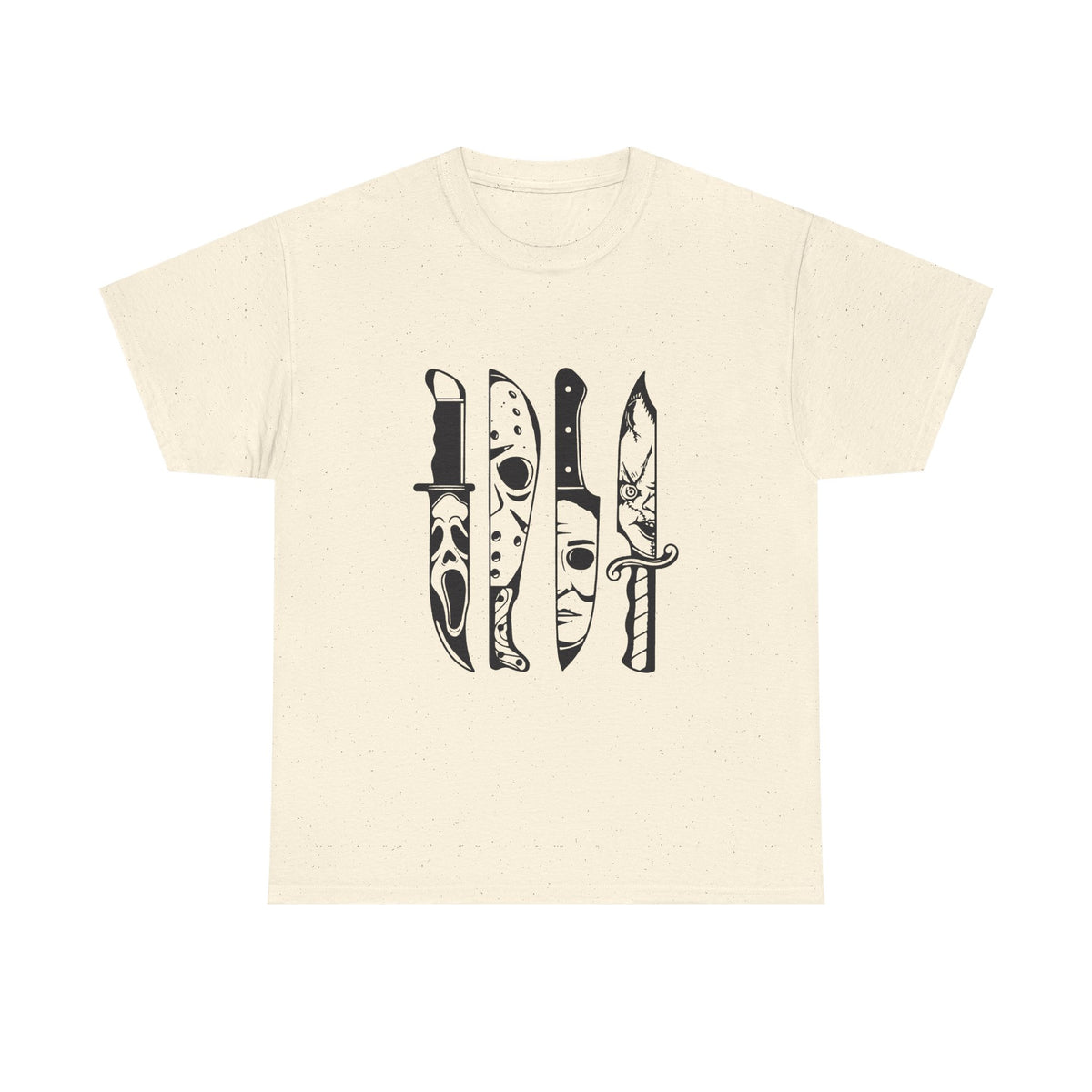Knife Silhouette Tee — Black Blade Graphic T‑Shirt