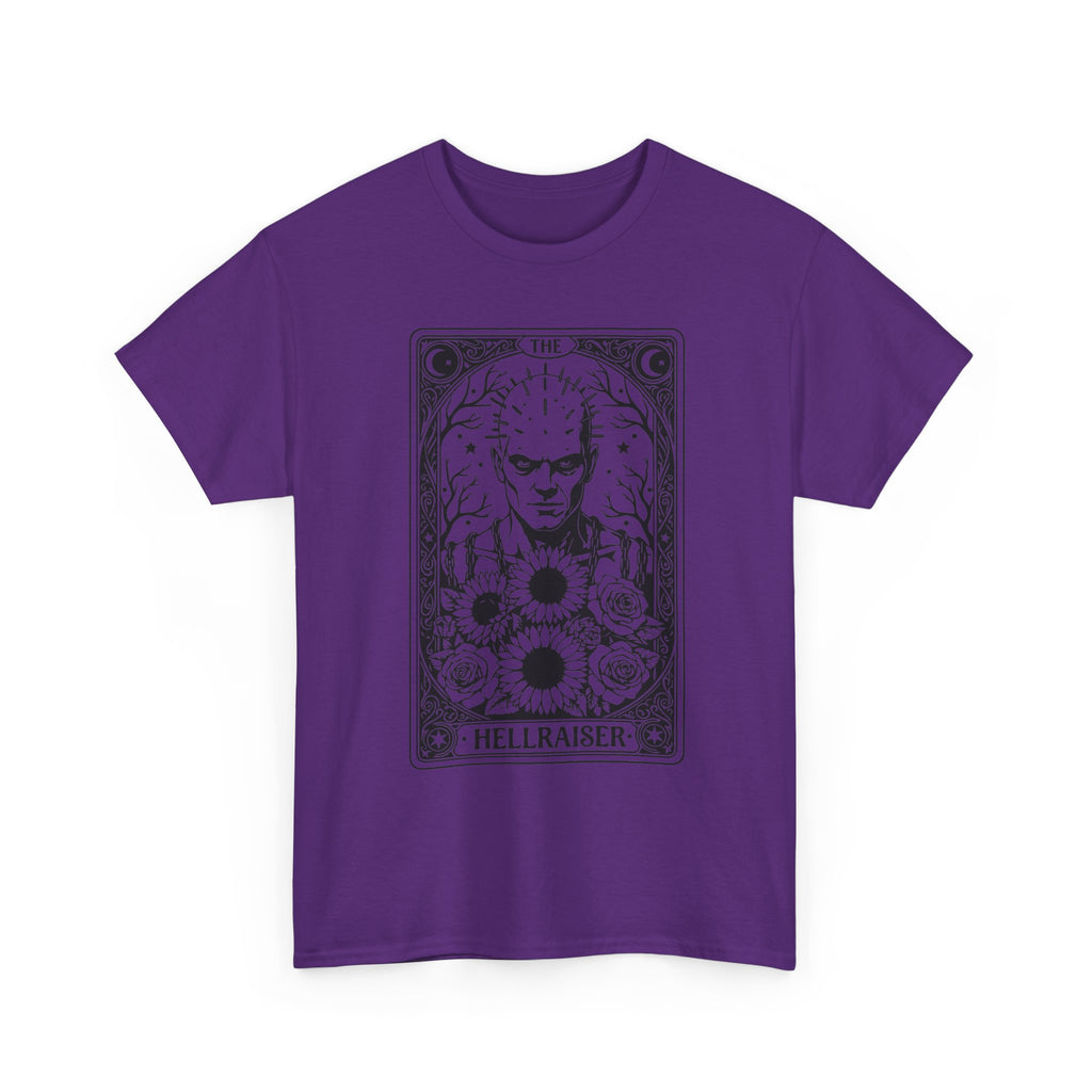 Hellraiser Tarot Card T-Shirt — Gothic Horror Pinhead Graphic Tee