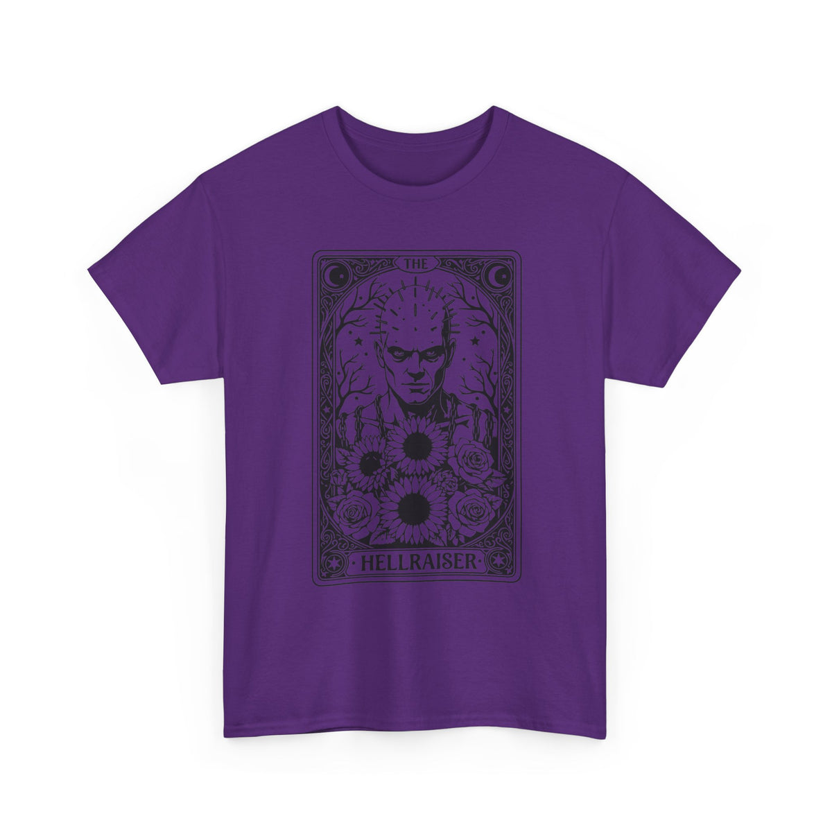 Hellraiser Tarot Card T-Shirt — Gothic Horror Pinhead Graphic Tee