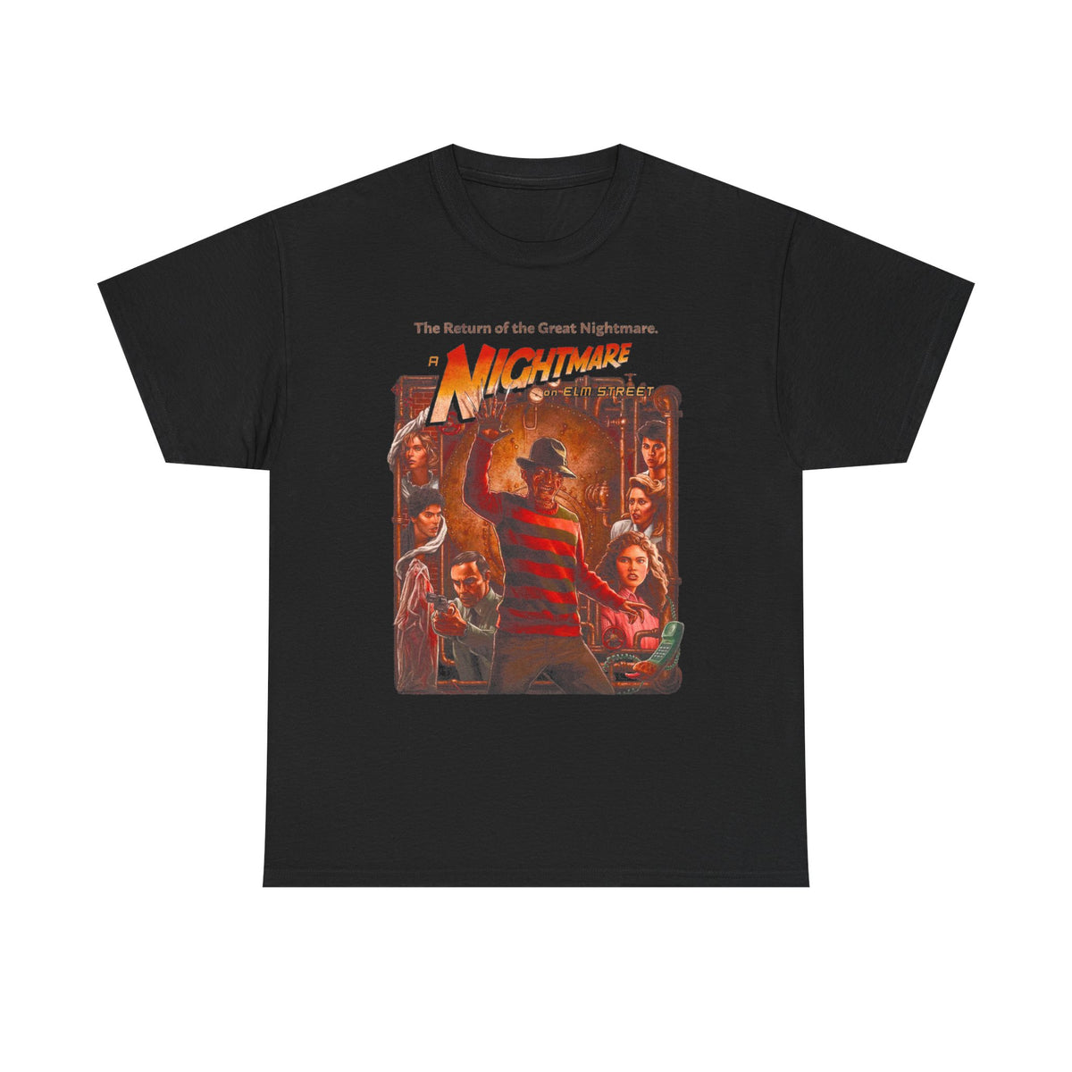 Nightmare Movie Poster T‑Shirt — Retro Horror Graphic Tee