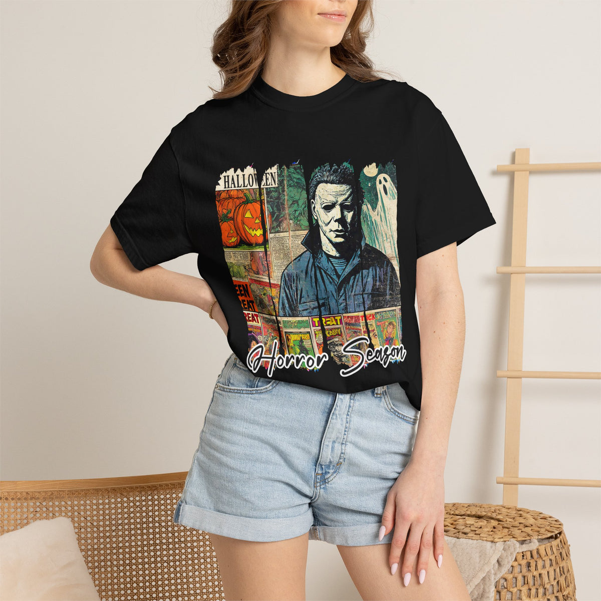 Horror Season T-Shirt – Vintage Michael Myers Halloween Tee