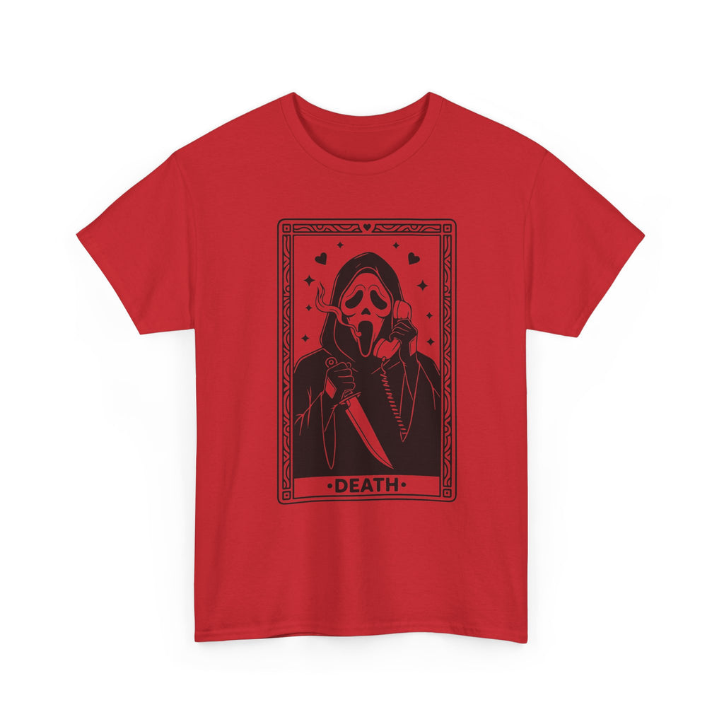 Death Tarot Card Tee — Gothic Skull Reaper Graphic T-Shirt