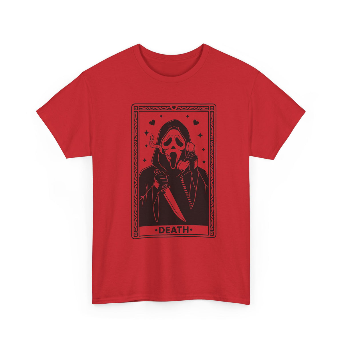 Death Tarot Card Tee — Gothic Skull Reaper Graphic T-Shirt
