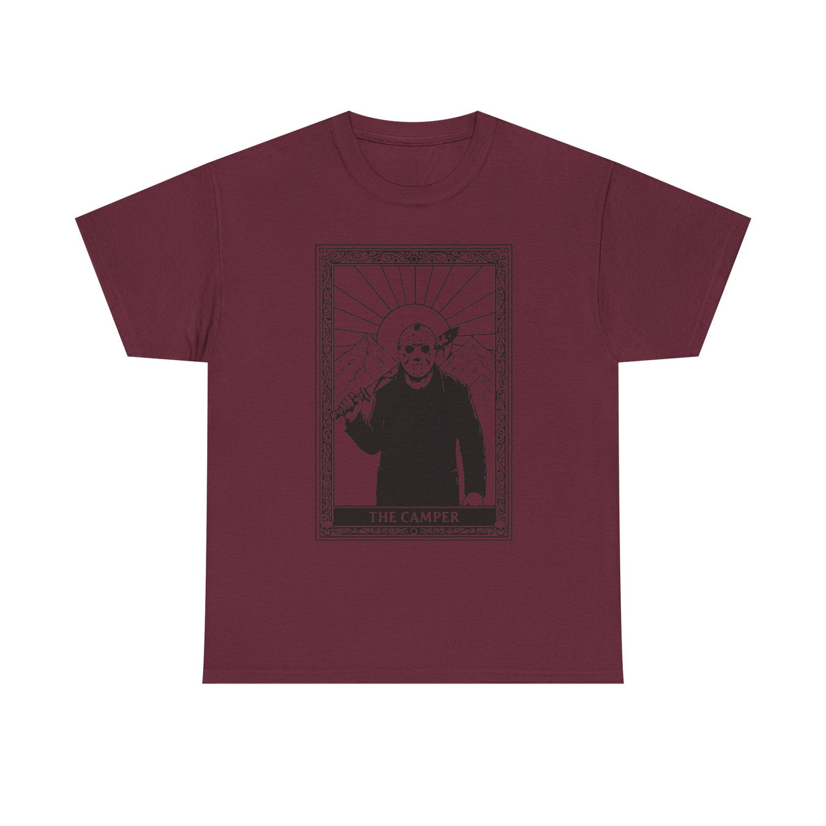 Skull Saint Graphic Tee — Mountain Tarot Illustration
