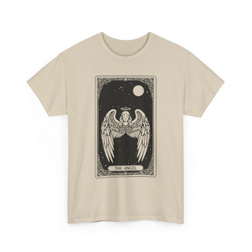 Tarot 'The Angel' Graphic Tee — Gothic Moonlight Angel Shirt