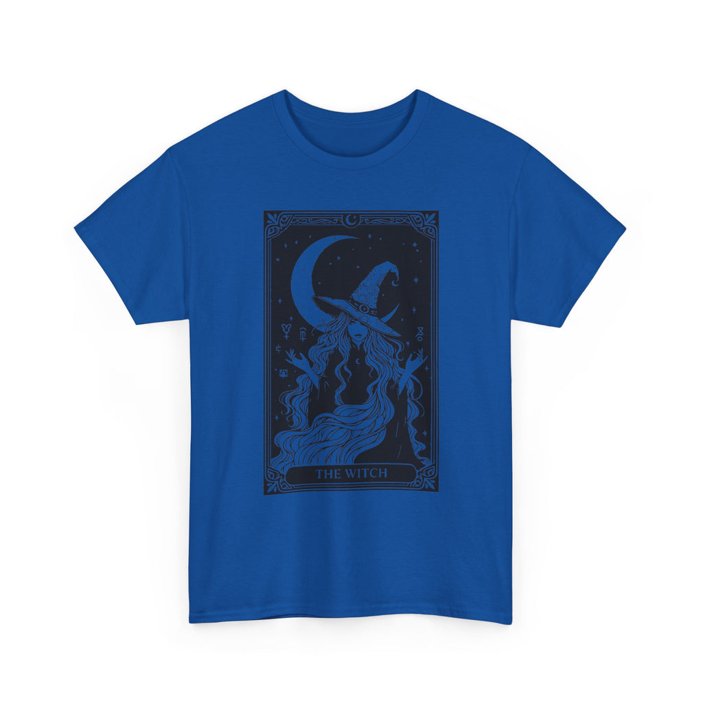 Witch & Moon T-Shirt — Mystical Tarot Art Graphic Tee