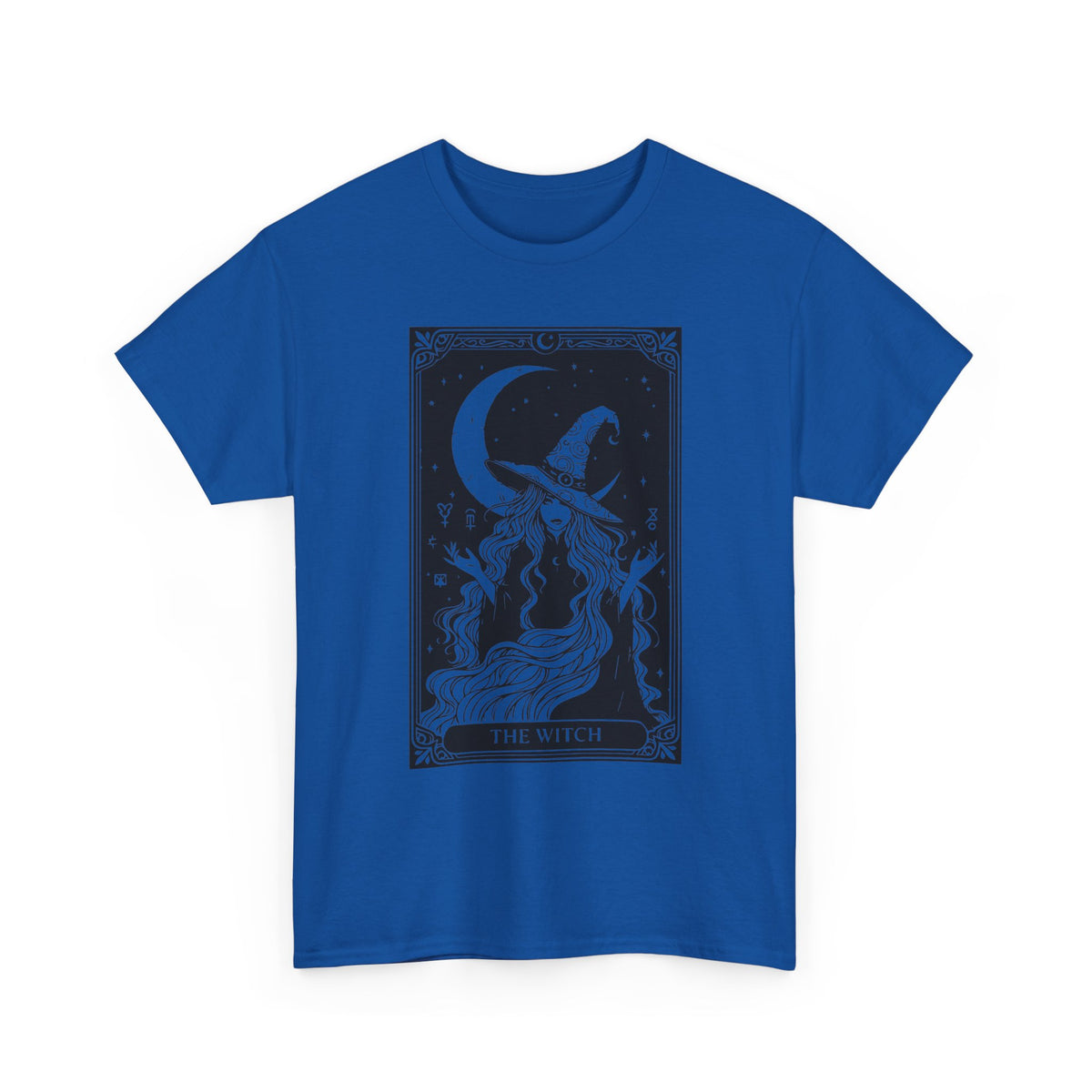 Witch & Moon T-Shirt — Mystical Tarot Art Graphic Tee