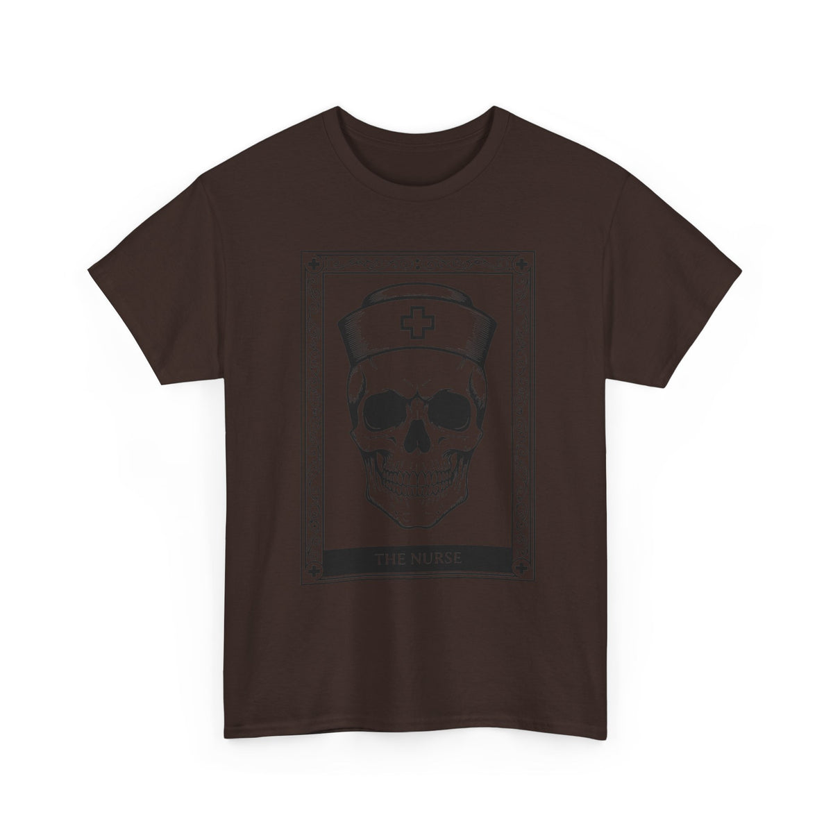 Nurse Skull Graphic Tee — Gothic Medical Skull T‑Shirt