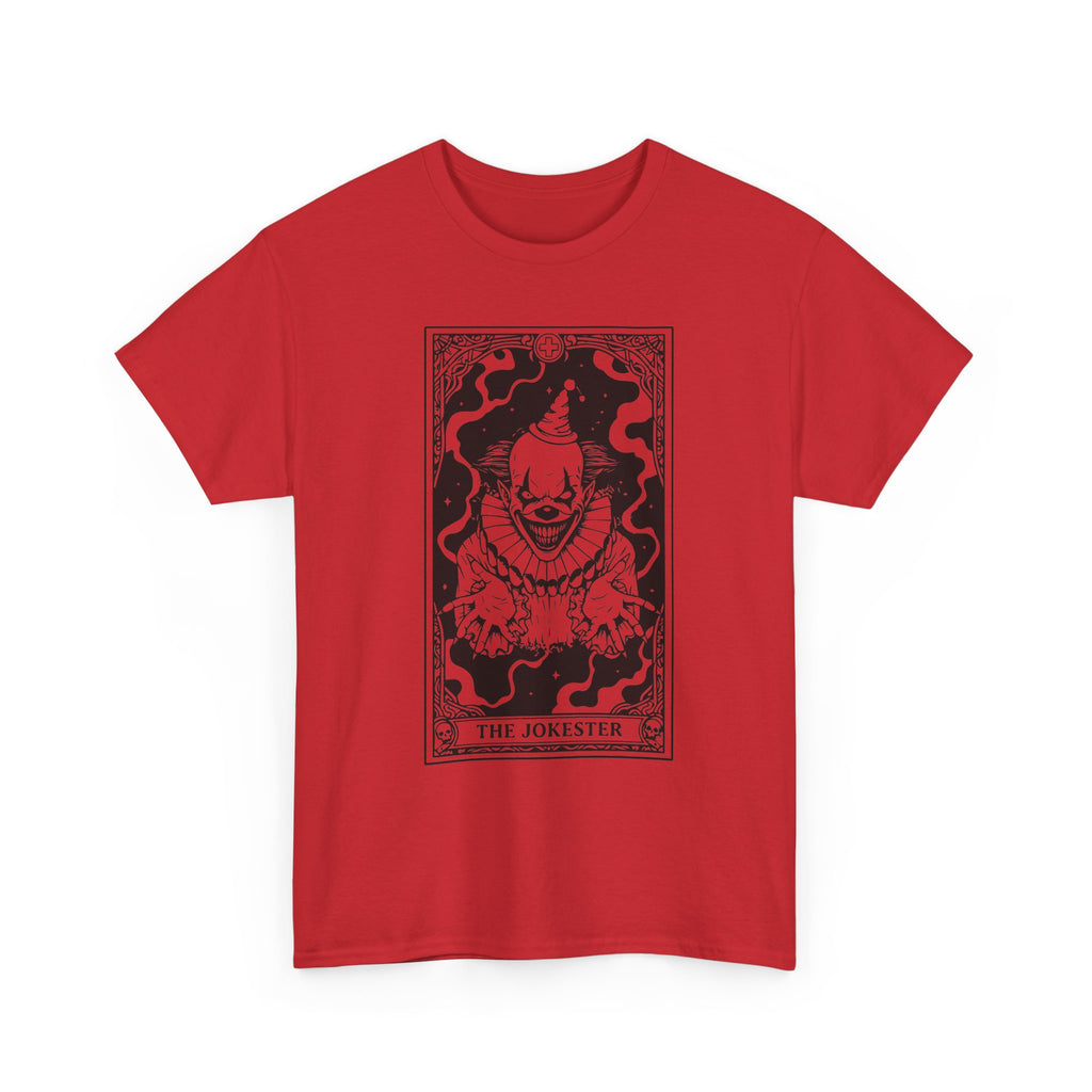 The Jokester Tarot T-Shirt — Gothic Clown Graphic Tee