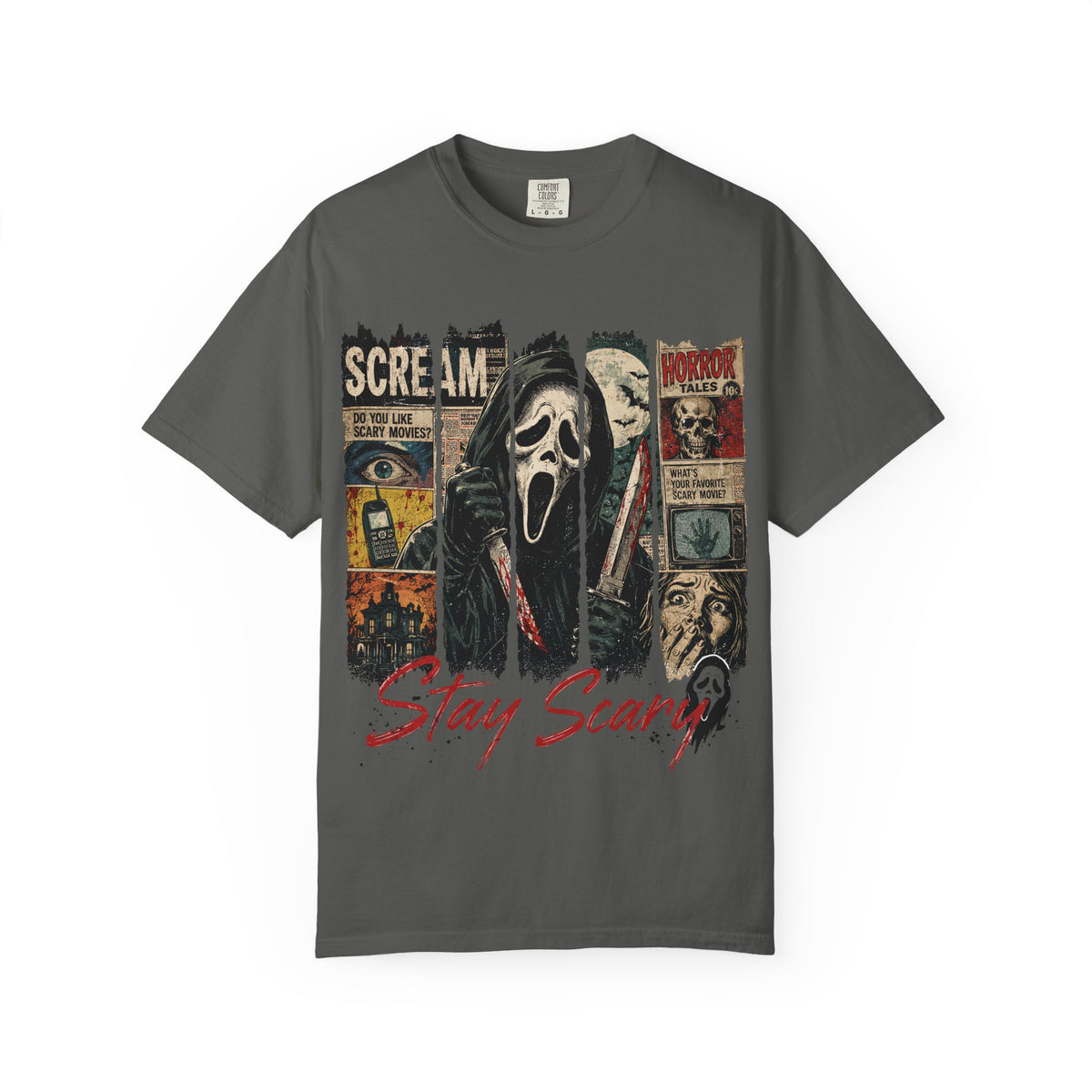 Scream 'Stay Scary' Horror Graphic T-Shirt