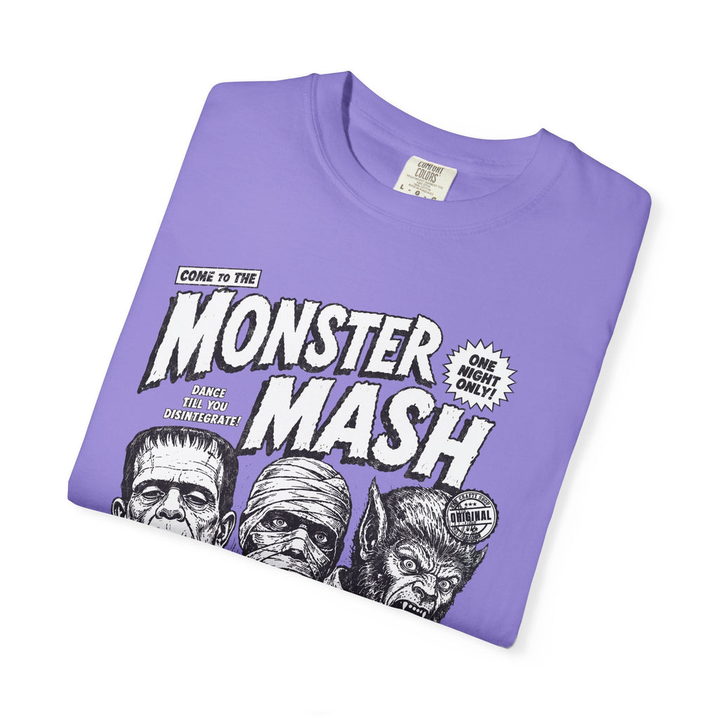Monster Mash Vintage Horror T-Shirt — Retro Frankenstein Wolfman Mummy Concert Poster