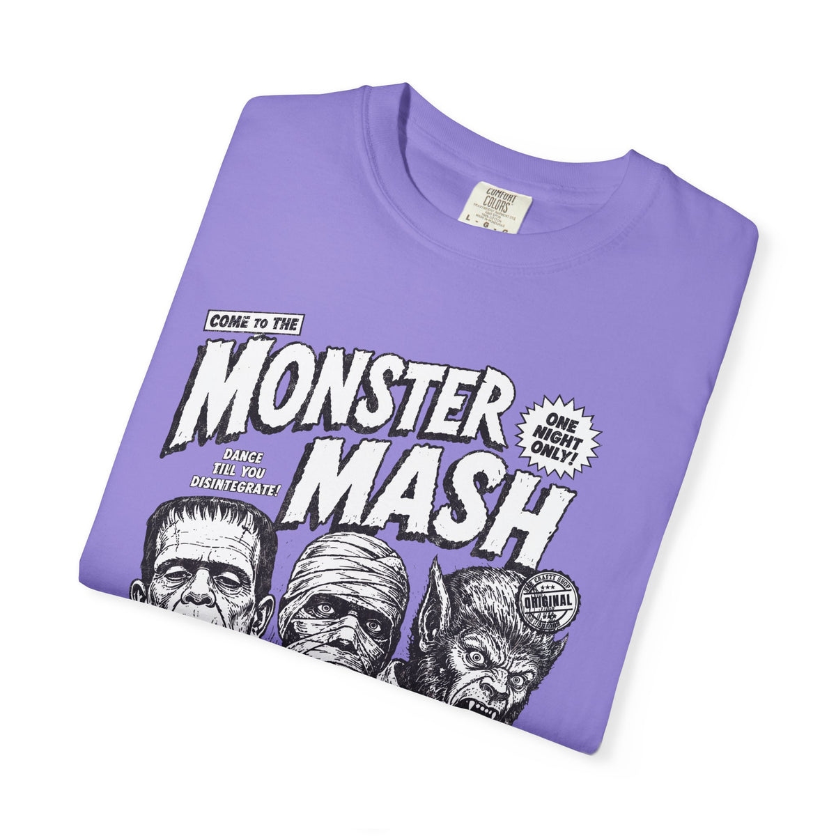 Monster Mash Vintage Horror T-Shirt — Retro Frankenstein Wolfman Mummy Concert Poster